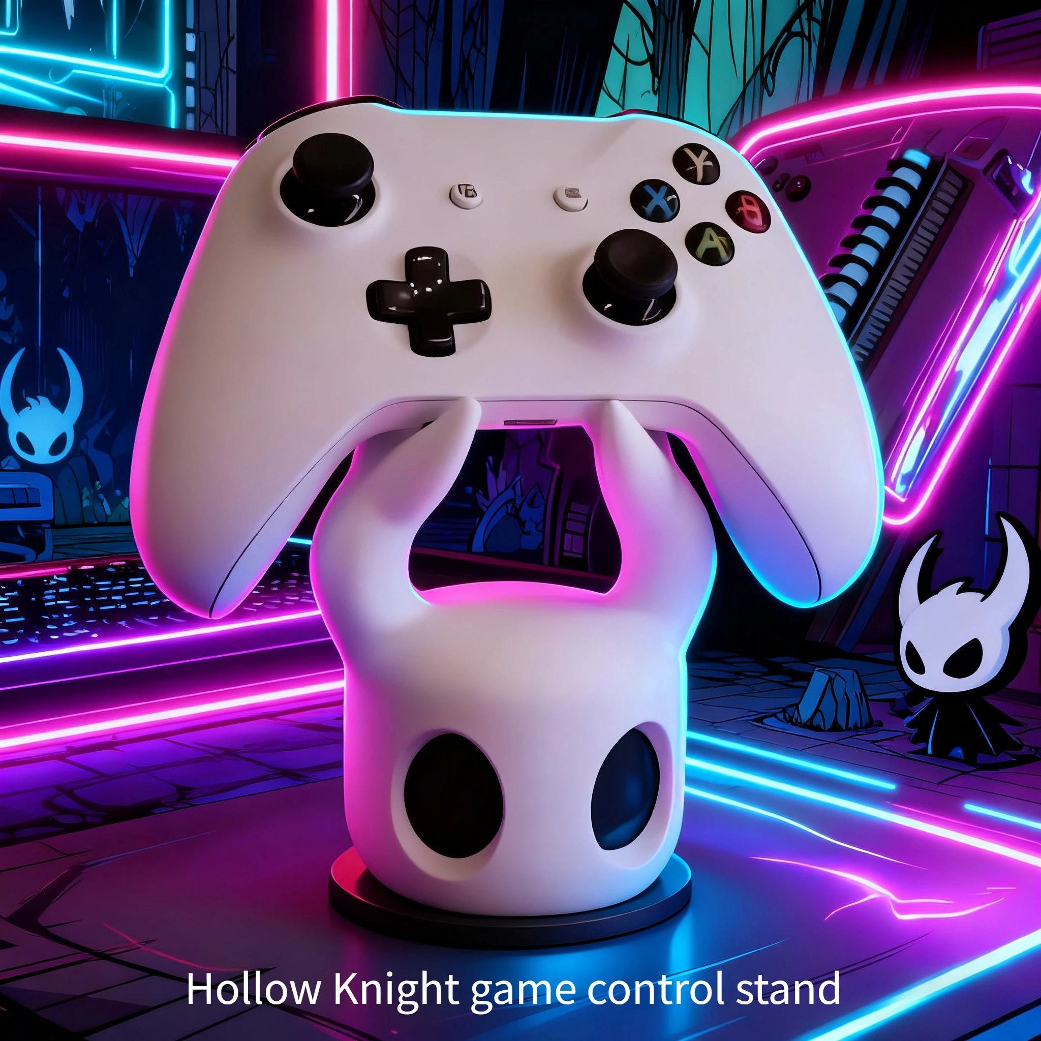 Gaming Accessories Desktop - 新しいユニバーサルゲームコントローラースタンド PS4/PS5/Switch対応 ホロウナイトテーマ クールなデスクトップディスプレイ ゲームアクセサリー