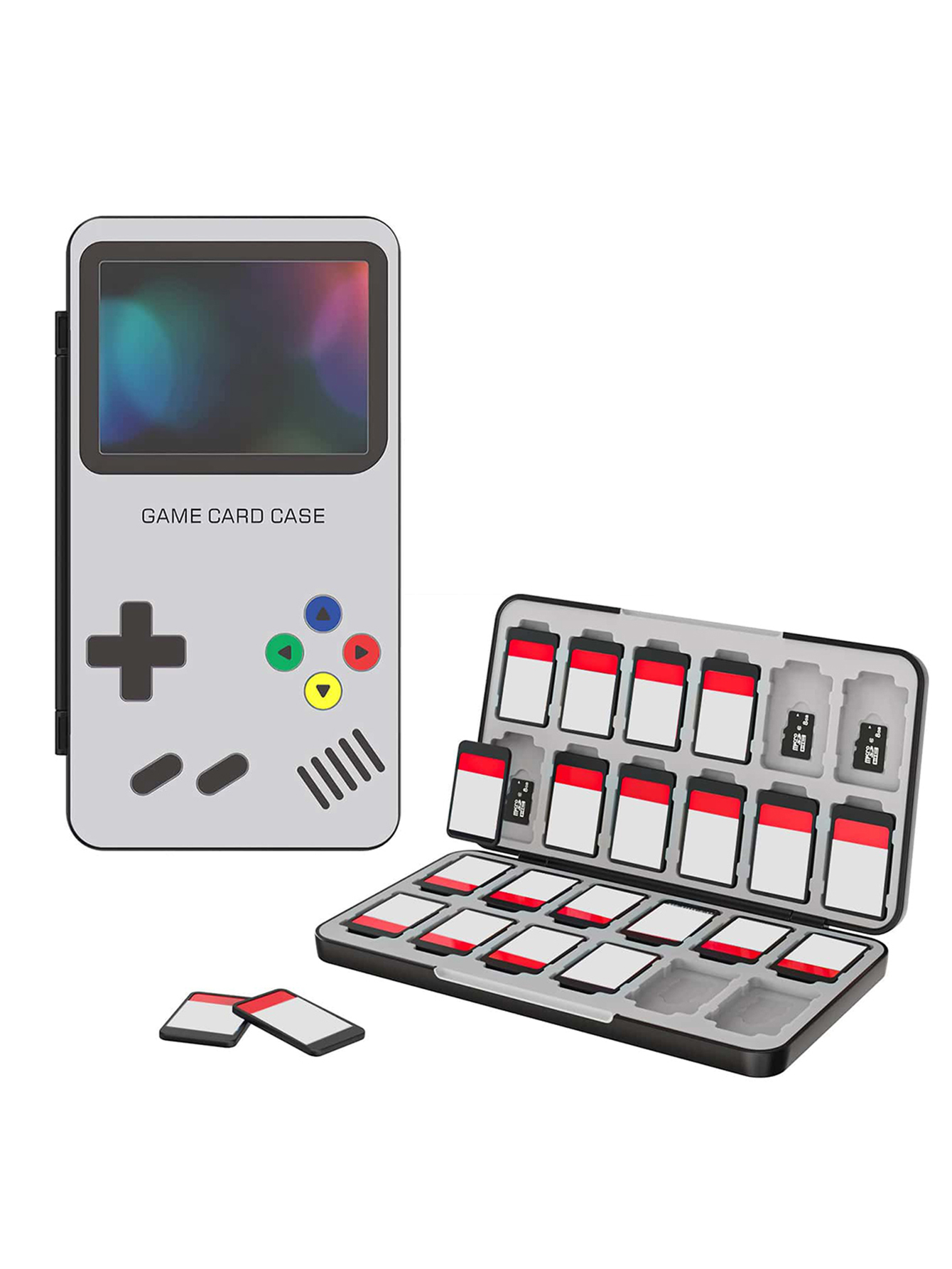 Zelda Gaming Accessories - Switch/Switch OLED/Switch Liteゲームカードケースに最適、ポータブルSwitchゲーム収納カード、24個のゲームカードスロット付き