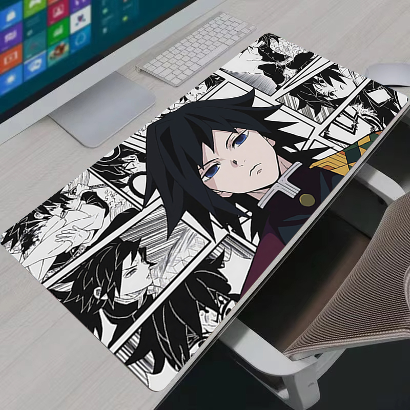 Gaming Accessories Deals - マウスパッド XXL ゲーマーアニメ大型 PC キャビネットゴムカーペットトミオカギユデスクマットコンピュータゲームアクセサリーブラックマウスパッド