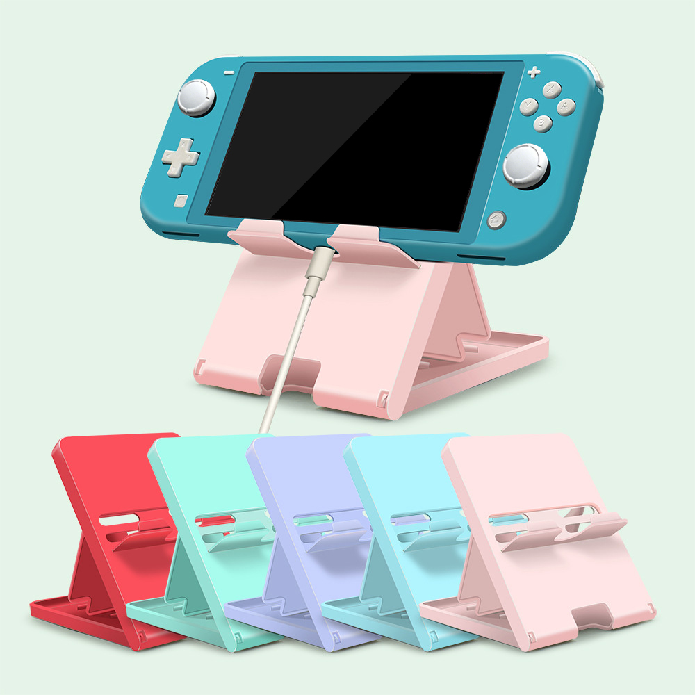 Zelda Gaming Accessories - NS ノーマルスイッチゲームコンソールスタンド任天堂スイッチ 1/2 モバイル電話パッドピンクホルダークラシック NS ブラケット調整可能なアクセサリー