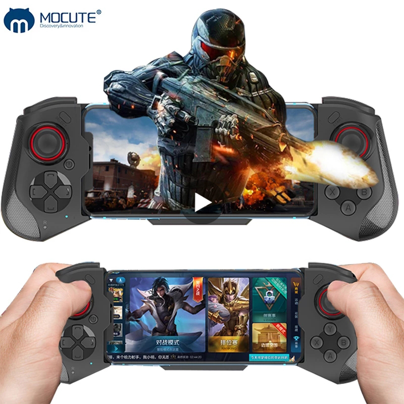 Gaming Accessories Phone - 携帯電話ゲームパッドジョイスティック iPhone/Android対応 Bluetoothコントローラー トリガー PUBGモバイルゲームパッド ゲーミング携帯電話コントローラー