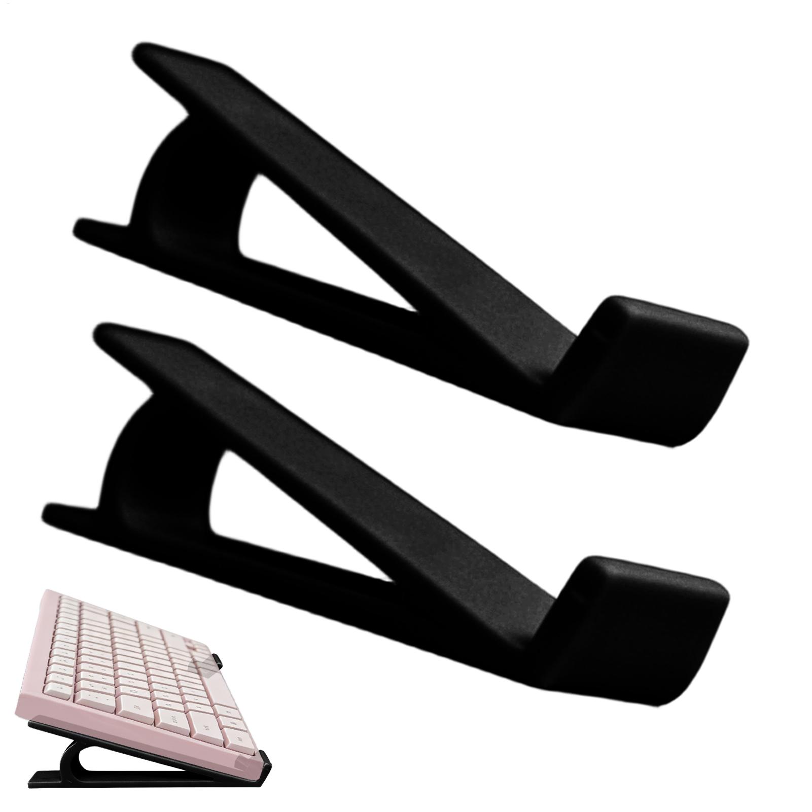 Wrist Rest Ergonomic - 人間工学に基づいた滑り止めキーボードライザー 2 個ポータブルコンピュータスタンドリフターデスクタイピングゲームホームオフィス学生教師用