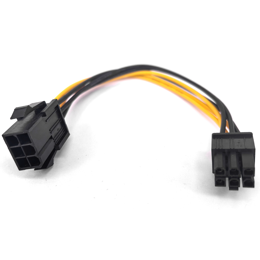 Pcie Extension Cable - 延長電源ケーブル,オスからメス,6ピン,PCI Expressグラフィックビデオカード用