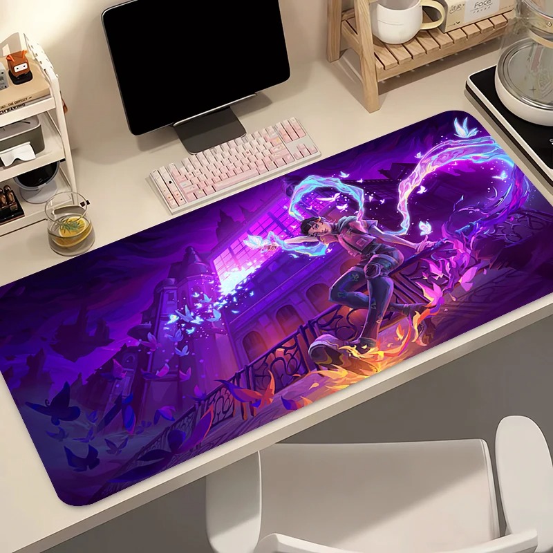 Gaming Accessories Desktop - マウスパッドゲーマーコンピュータアニメ PC Valorant Clove マウスパッド Varmilo