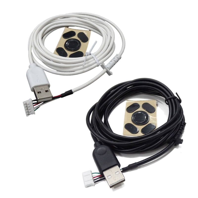 Gaming Accessories For Gaming Setup - CPDD USB マウスラインケーブルとマウスフィート交換修理アクセサリー G102 ゲーミングマウス用、高速伝送