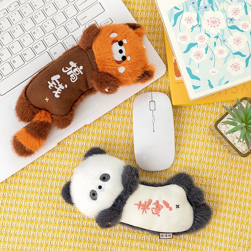 Wrist Rest Ergonomic - 仰臥位動物シリーズぬいぐるみリストレストパッド19cmかわいいオフィスマウスリストパッド豚パンダテーブルコンパニオンドール