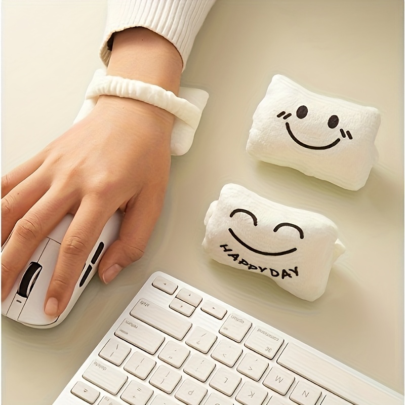 Wrist Rest Ergonomic - メモリキュートスポンジ枕 持ち運びやすいリストパッド マウスリストパッド オフィスコンピュータ、ラップトップ用、軽量でタイピングしやすい