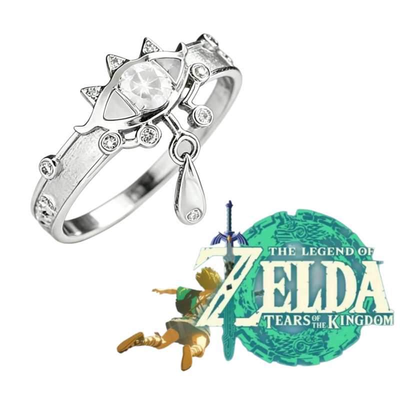 Zelda Gaming Accessories - ゼルダの伝説 2D リングファッショナブルな漫画アクセサリーコスプレゲーム周辺機器オリジナルニッチ高級カップル誕生日ギフト