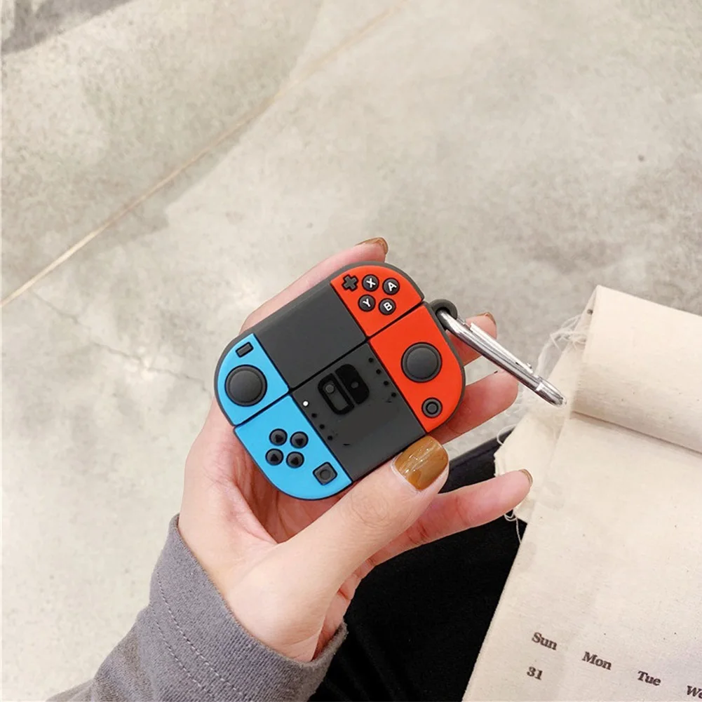 Gaming Accessories For Phone - AirPods Pro 3ケース用、キュートな3Dゲームシリコン保護電話ケース、AirPods Pro 2ケース/AirPods 4