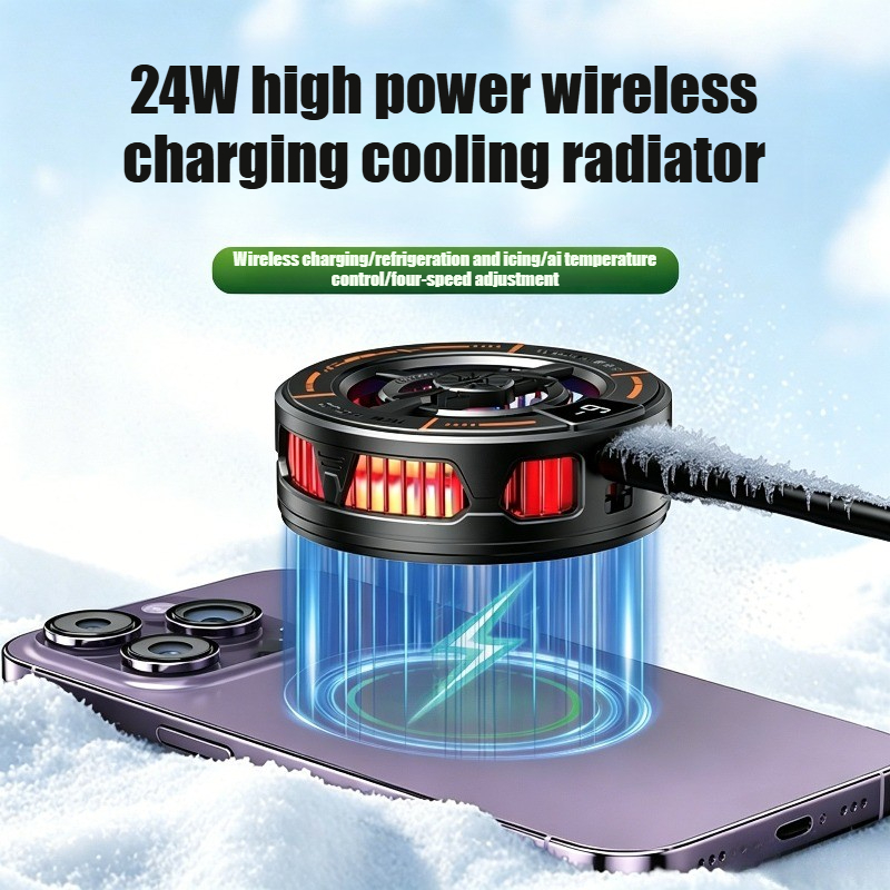 K28 磁気半導体電話クーラー ワイヤレス高速充電器冷却ラジ - Gaming Accessories For Phone のレビューと価格