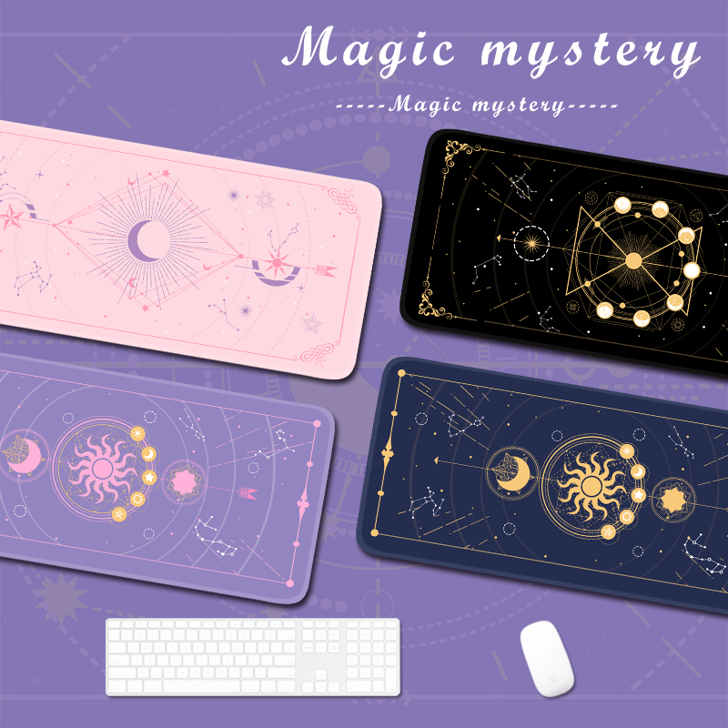 魔法の月の星が付いたゲームマウスパッド,大きいサイズ,紫,か - Gaming Accessories For Laptop のレビューと価格