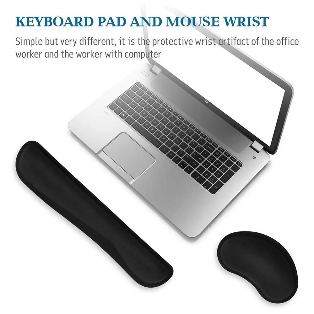 キーボードリストレストパッドマウスパッド低反発超極細繊維タイ - Wrist Rest Ergonomic のレビューと価格
