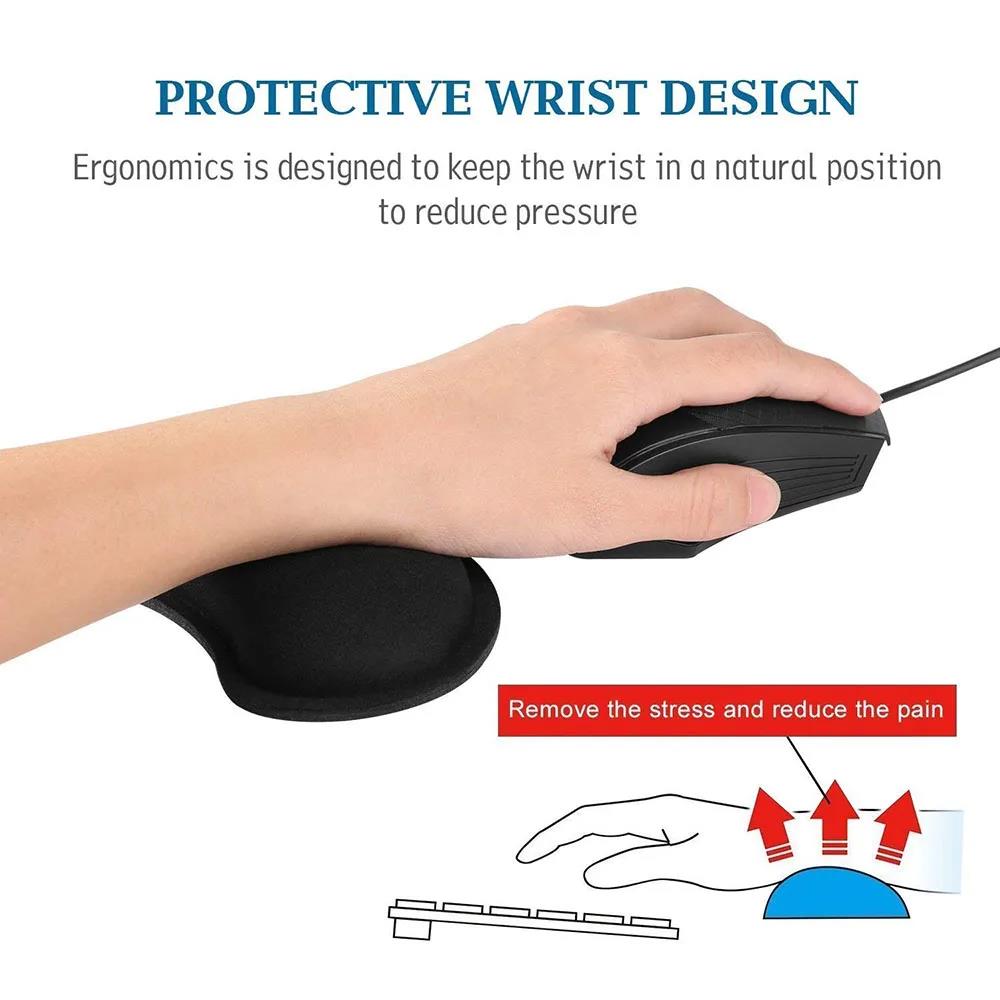 キーボードリストレストパッドマウスパッド低反発超極細繊維タイ - Wrist Rest Ergonomic のレビューと価格