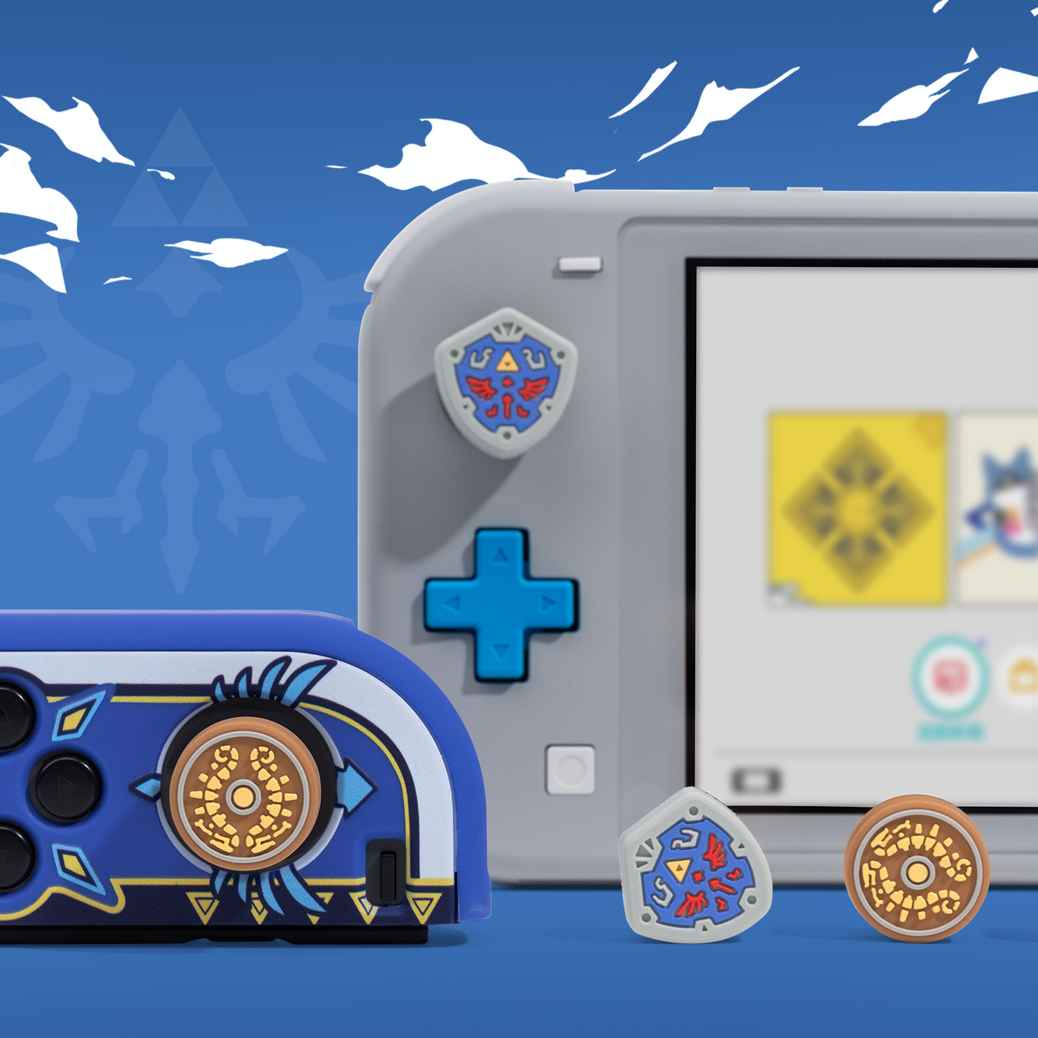 親指スティックグリップキャップソフトジョイスティックカバーゲ - Zelda Gaming Accessories のレビューと価格
