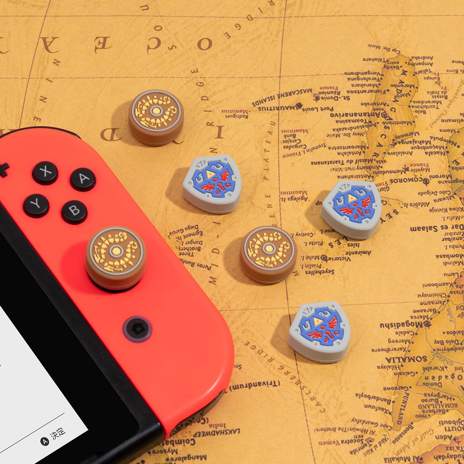 親指スティックグリップキャップソフトジョイスティックカバーゲ - Zelda Gaming Accessories のレビューと価格