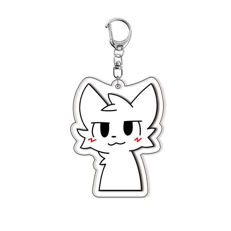 かわいい白黒猫のキスをする男の子キーホルダー、アクセサリーバ - Gaming Accessories Deals のレビューと価格