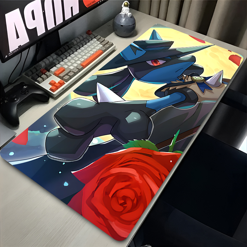 マウスパッドクールアニメ P-ポケモン ルカリオ マウスパッ - Gaming Accessories For Gaming Setup のレビューと価格
