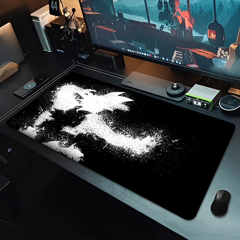 DBZ ブラックアニメマウスパッドドラゴンボール大型 PC  - Gaming Accessories Desktop のレビューと価格