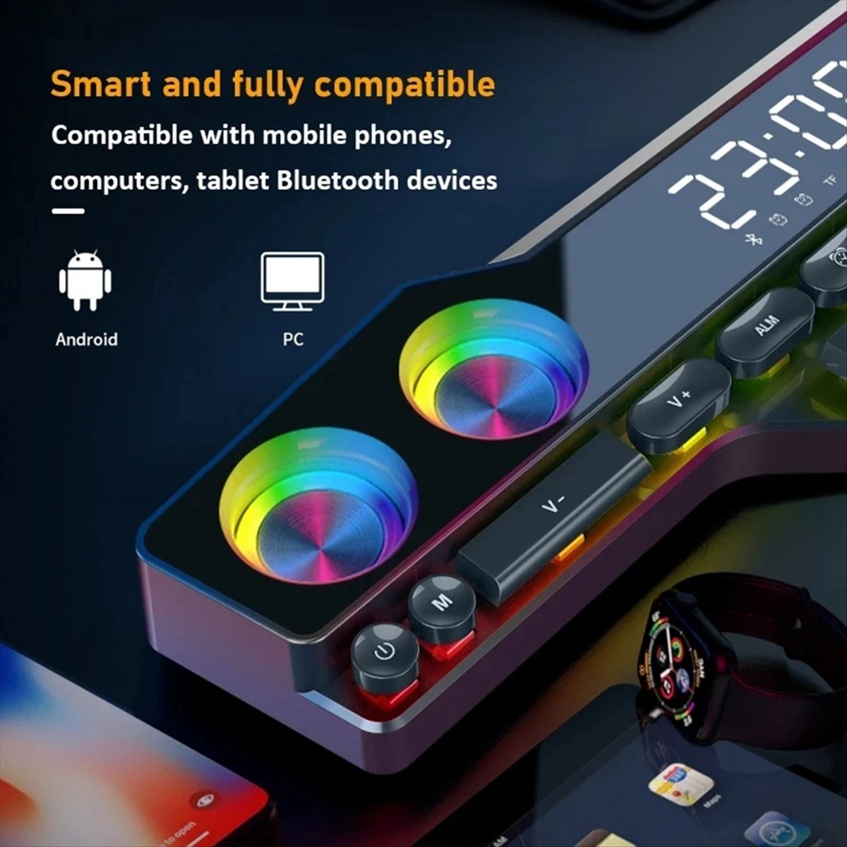 DTC5 V18 ダズルカラースピーカー ホームデスクトップ - Gaming Accessories Desktop のレビューと価格
