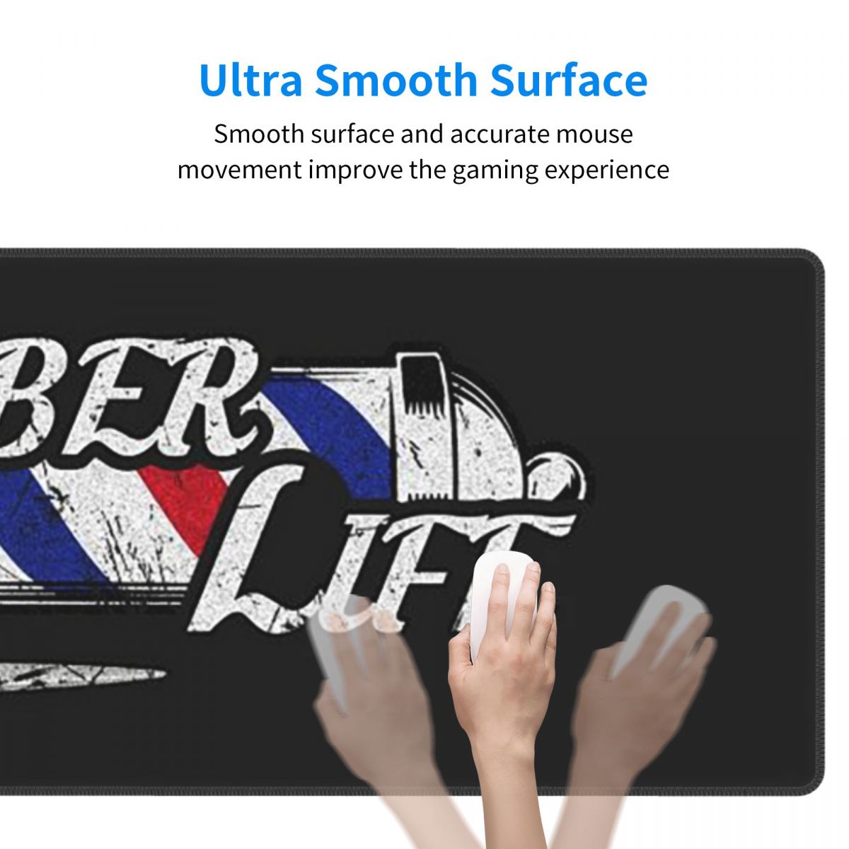 大型マウスパッド バーバーショップサイン 入口 ゲーマー用P - Gaming Accessories Shop のレビューと価格