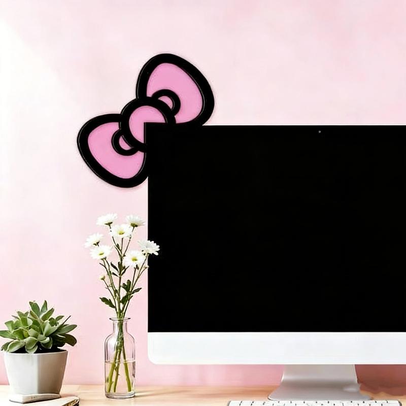 新しい 1/2 個木製ちょう結び PC アクセサリーかわいい - Gaming Accessories Desktop のレビューと価格