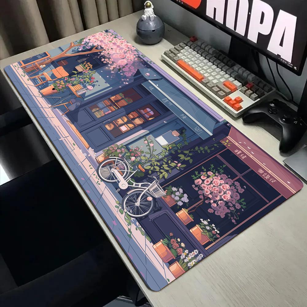 ロマンチックなデザートショップ大型マウスパッドデスクマットス - Gaming Accessories Shop のレビューと価格