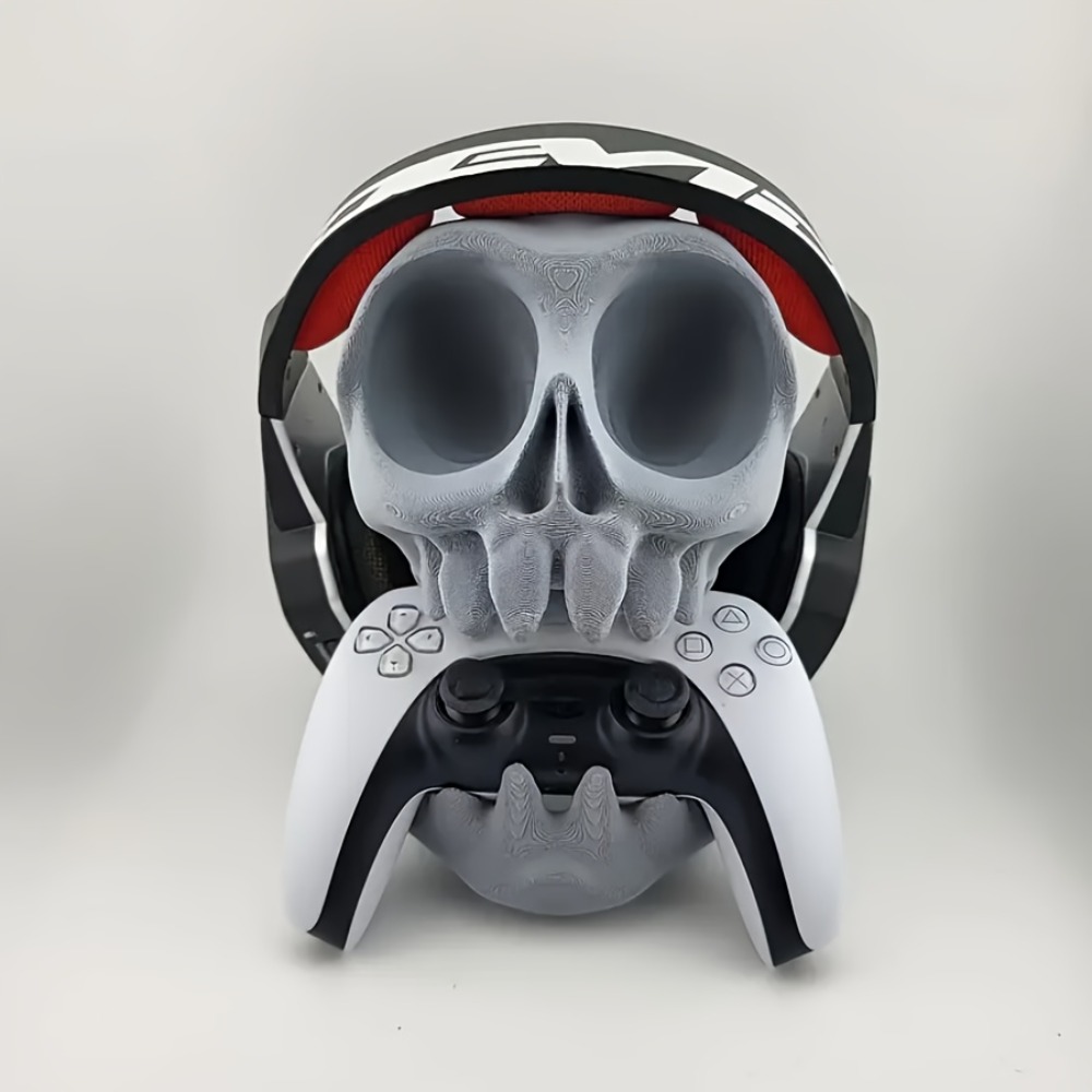 頭蓋骨型コントローラースタンドヘッドフォンホルダー 2-in - Gaming Accessories Desktop のレビューと価格