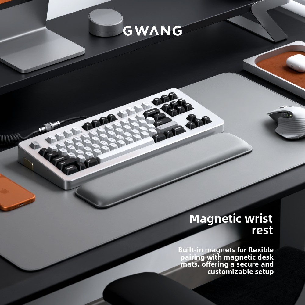 GWANGプレミアムレザーキーボードリストレスト、メモリーフ - Wrist Rest Ergonomic のレビューと価格