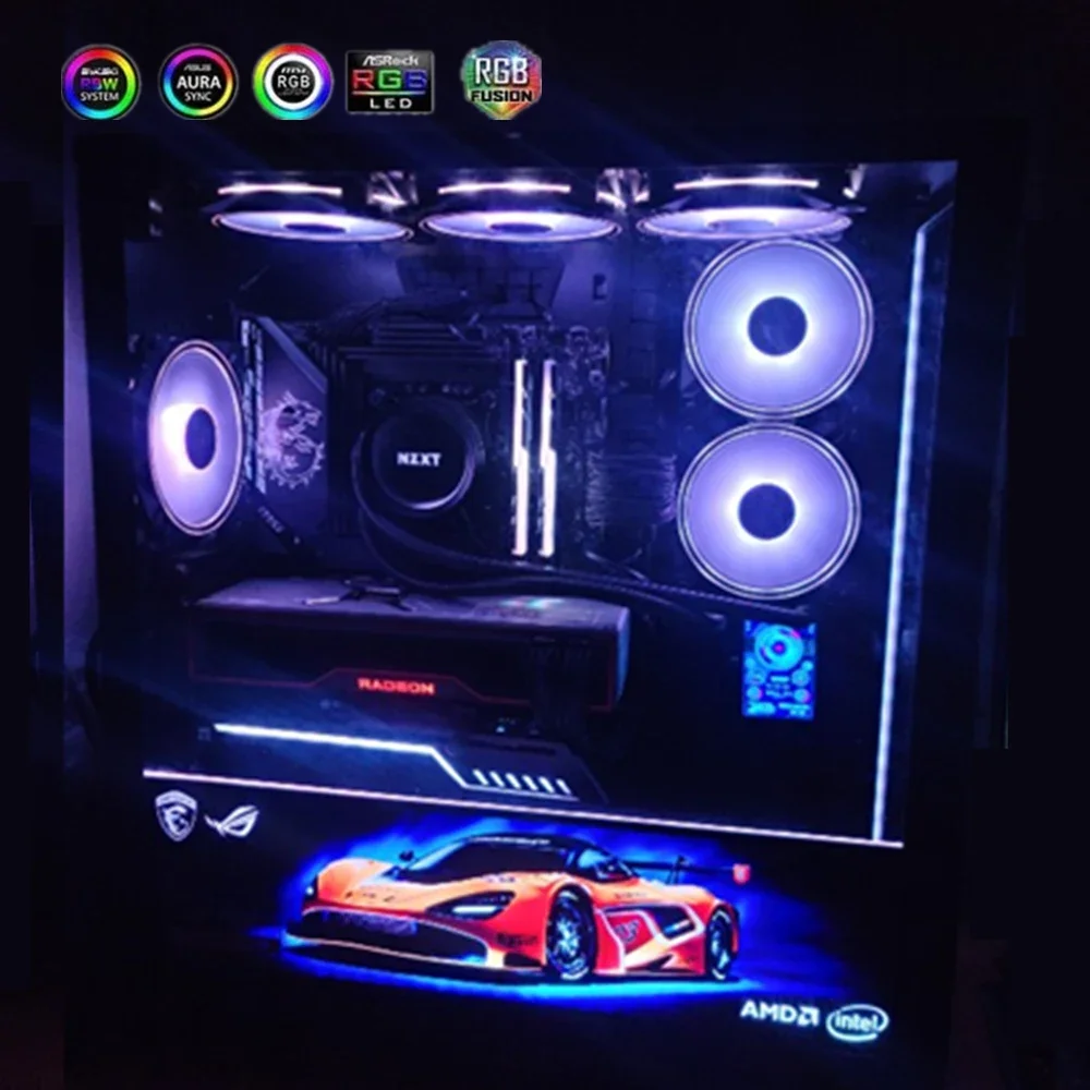 DIY RGB 照明パネル PC ケース装飾用、VGA バッ - Gaming Accessories Rgb のレビューと価格