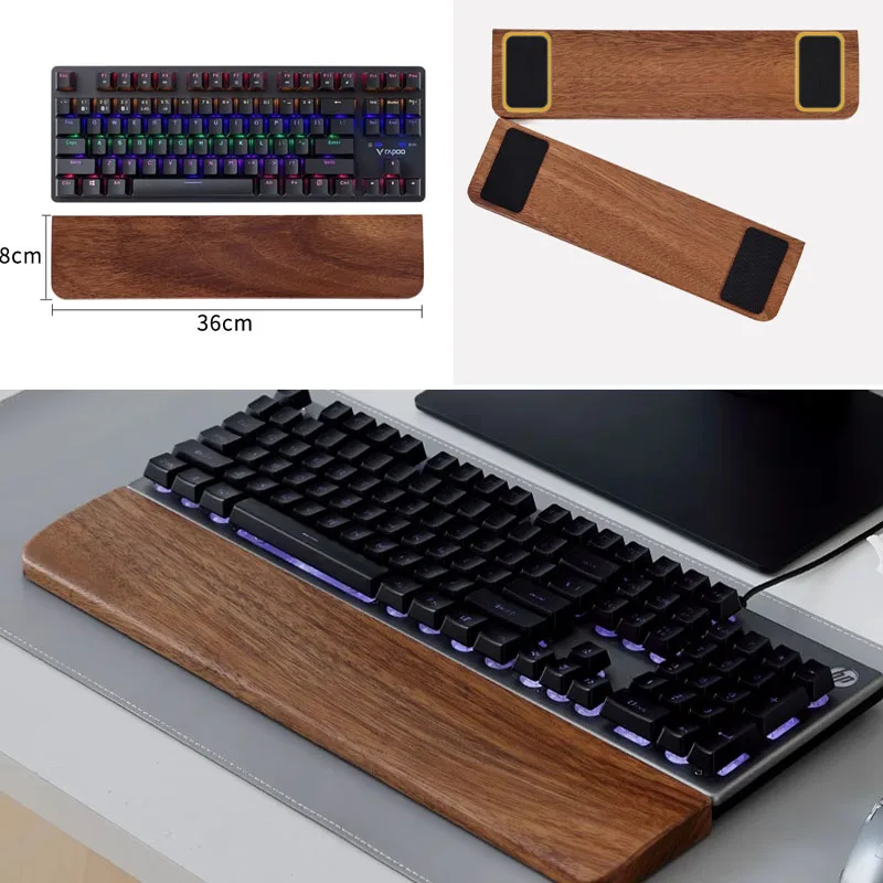 無垢材キーボードパームレストマウスパッド手首サポートゲーミン - Wrist Rest Ergonomic のレビューと価格