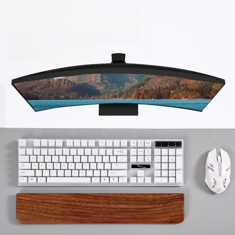 無垢材キーボードパームレストマウスパッド手首サポートゲーミン - Wrist Rest Ergonomic のレビューと価格