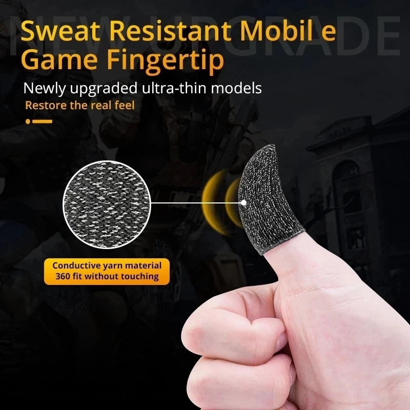 ゲーミングフィンガースリーブ通気性指先 PUBG ゲーム抗汗 - Gaming Accessories Phone のレビューと価格