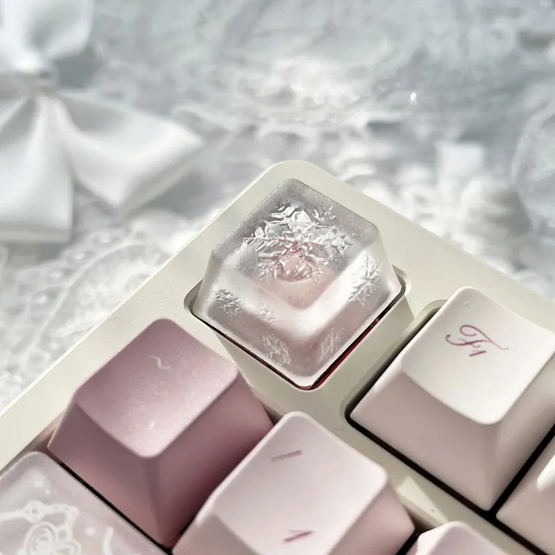 オリジナルスノーフレークテーマキードロップグルーメカニカルキ - Gaming Accessories Dropshipping のレビューと価格