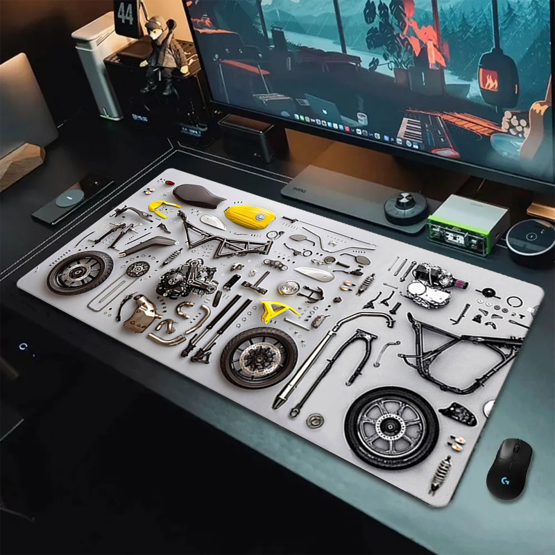 分解図 ゴム製マウスパッド マウスパッド XXL ゲームアク - Gaming Accessories For Laptop のレビューと価格
