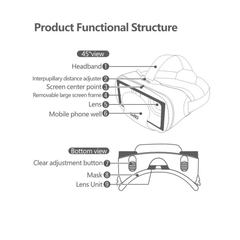 VRG Pro バーチャルリアリティ VRグラス ヘッドセッ - Gaming Accessories For Phone のレビューと価格