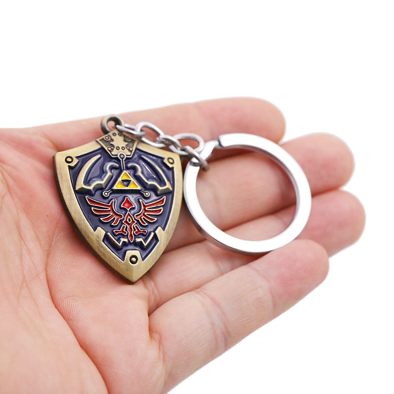男性と女性のための野生のキーホルダー,メタルネックレス,ブラ - Zelda Gaming Accessories のレビューと価格