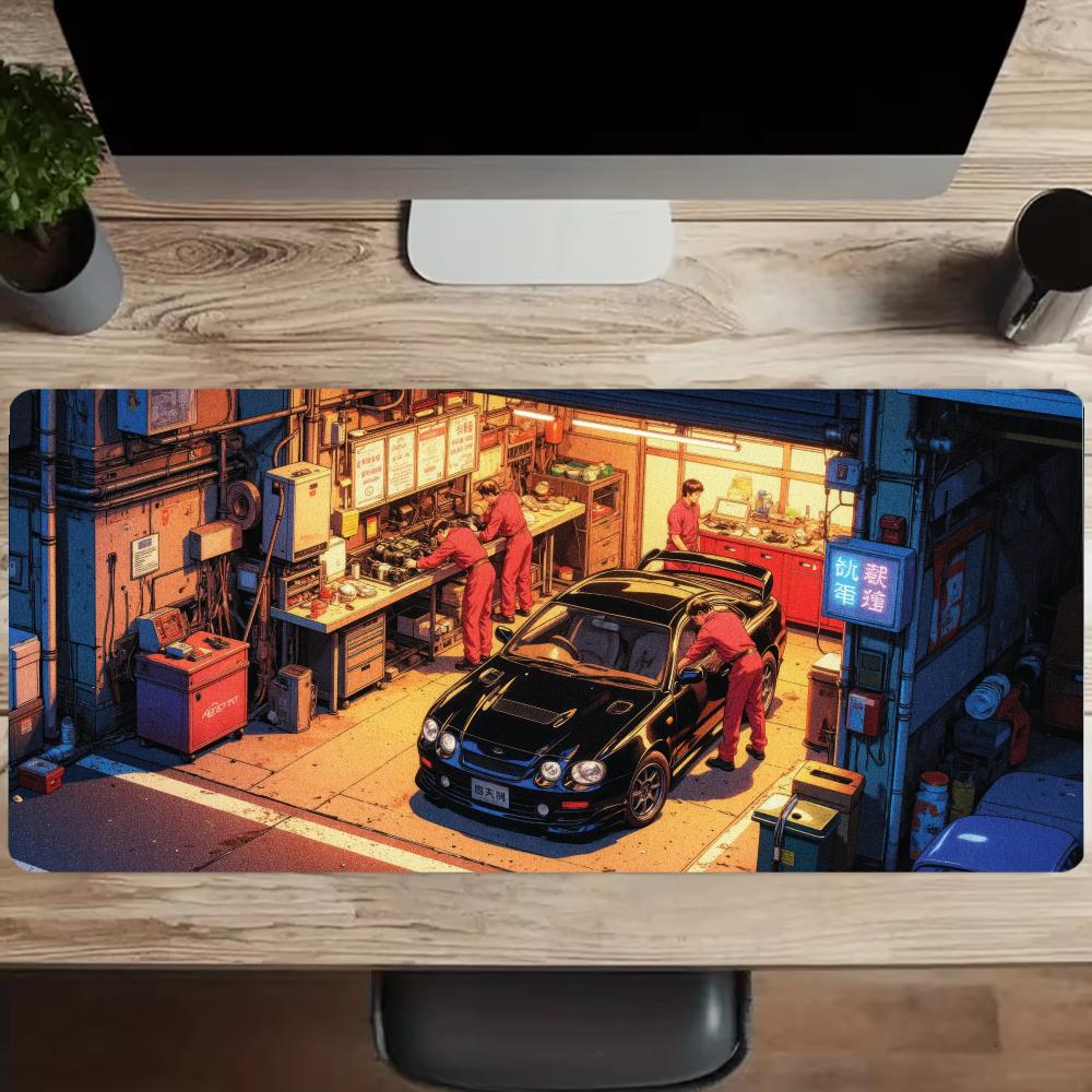 レトロ修理工場レーシングカーマウスパッド、PCゲーミングマウ - Gaming Accessories Shop のレビューと価格